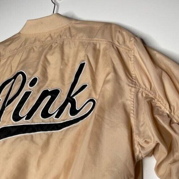 Victoria's Secret PINK Size XS Blush Pink Long Sleeve Full Zip Logo Jacket - Picture 12 of 14